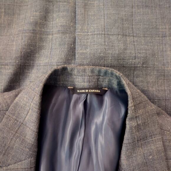Ralph Ralph Lauren Blue Blazer Sport Coat 48L Canada Union Wool/ Linen/ Silk - Picture 12 of 12